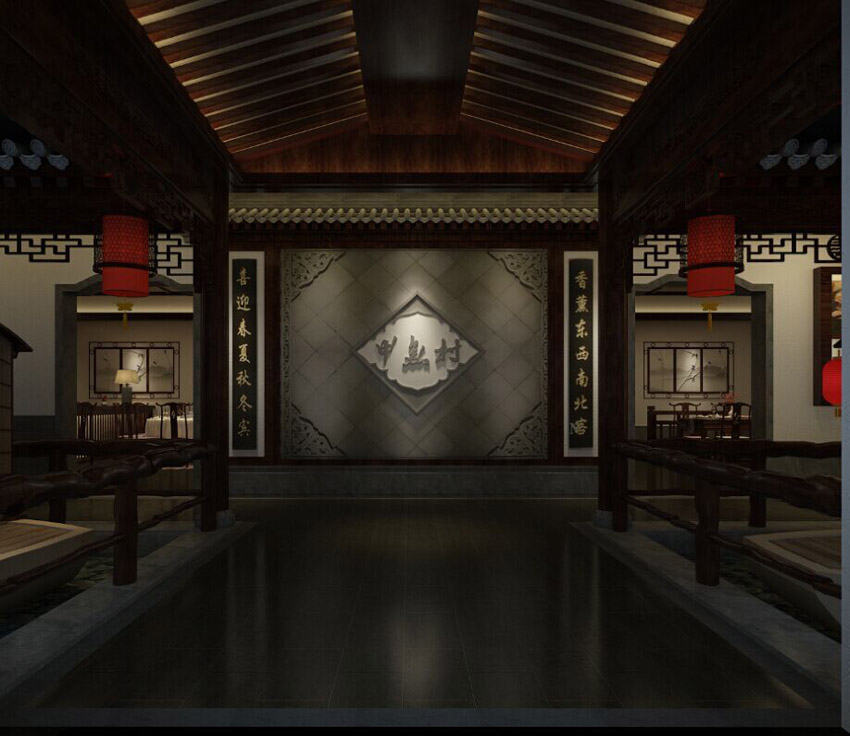 古韻體驗 新中式酒店裝飾設計裝飾欣賞中的婉約與曼妙 ----[四合茗苑](圖文)