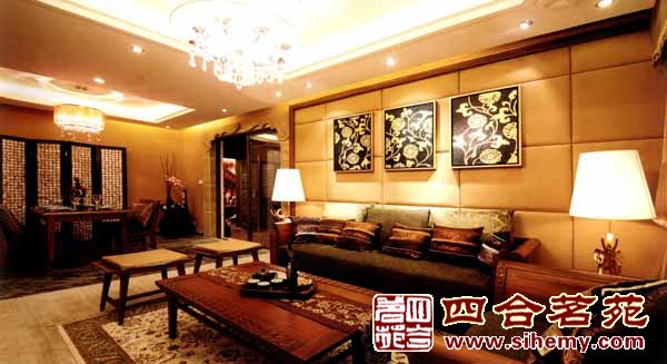 溫暖的新中式風(fēng)格住宅