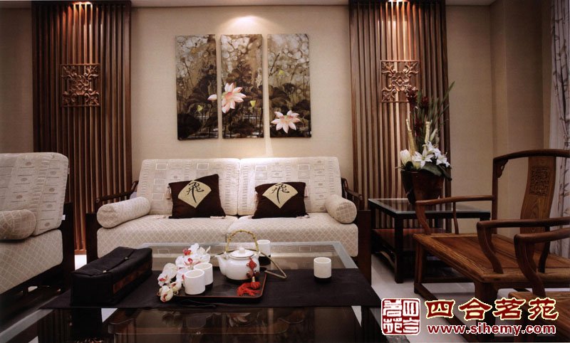 清新淡雅溫馨的中式風(fēng)格美宅