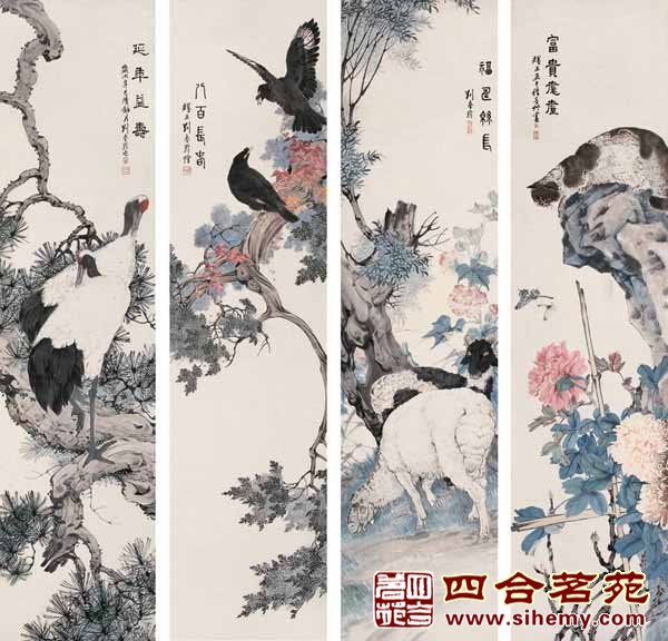 字畫的掛設增加書香世家的氣氛