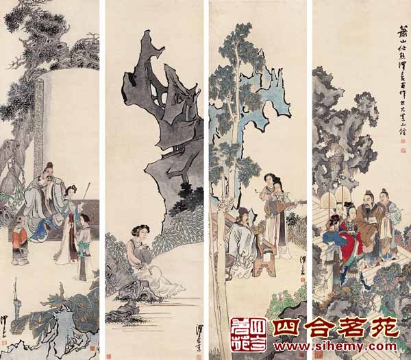 中式家具與中國字畫，彼此相得益彰