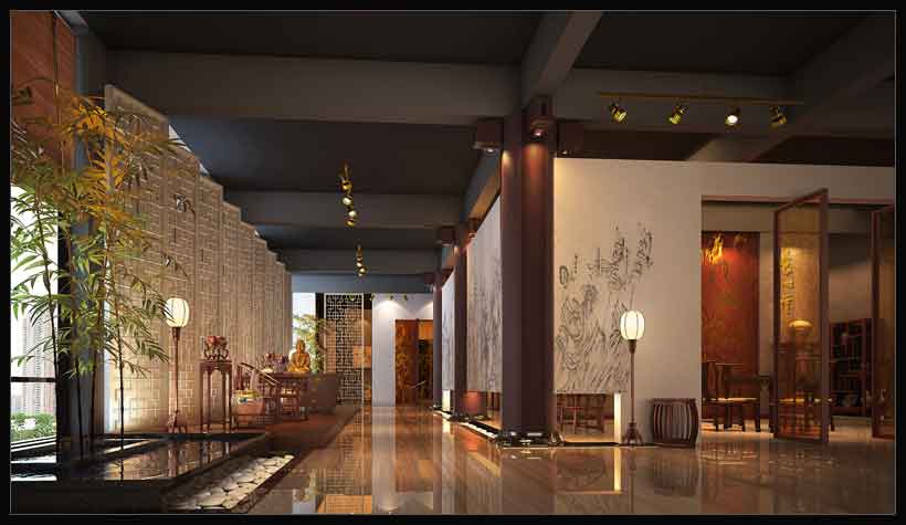 大連養(yǎng)山堂紅木展廳設(shè)計