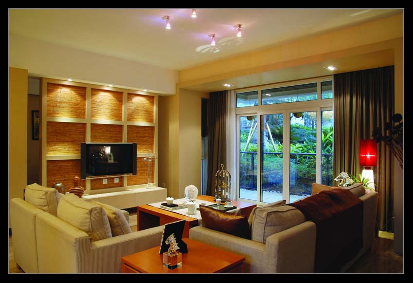 上海·山水天下現代中式別墅設計樣板間案例----[四合茗苑](圖文)