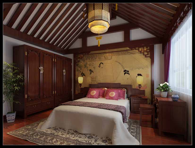 西單四合院中式設計效果圖