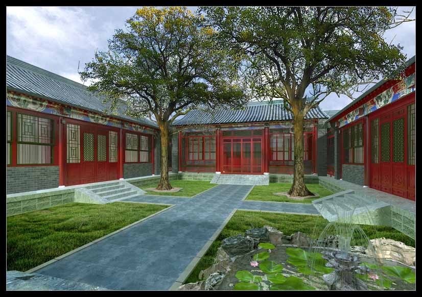 北池子四合院中式設計效果圖