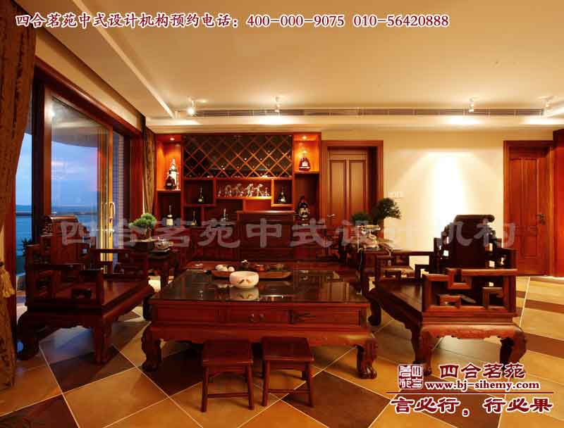 金海灣古典中式風格別墅裝修