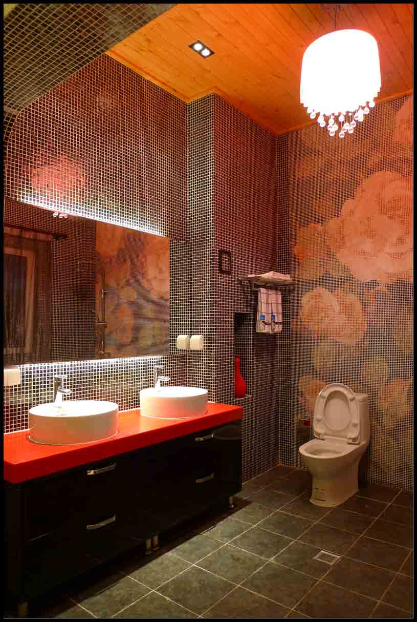 大溪地新中式風(fēng)格別墅衛(wèi)生間