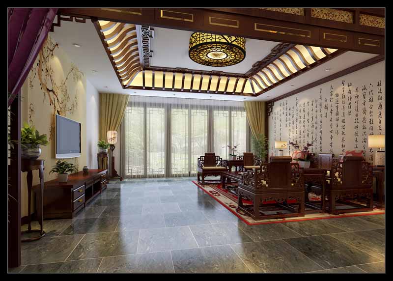 萬萬樹中式別墅設計圖----[四合茗苑](圖文)