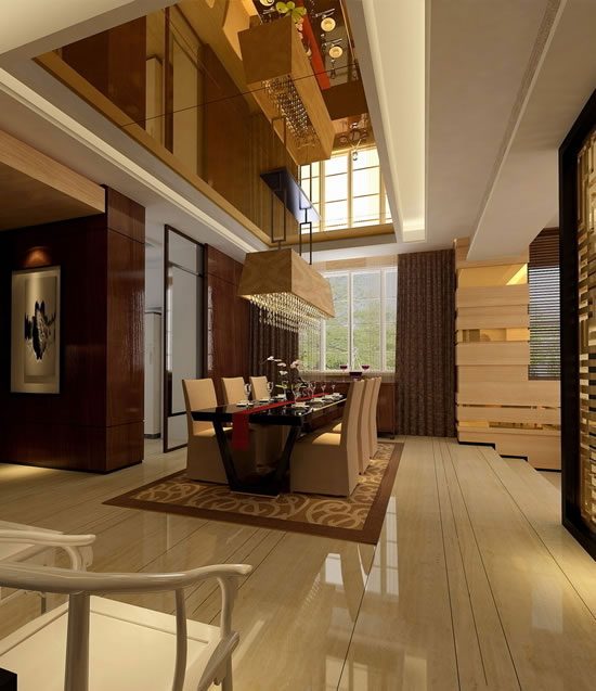 讓南北建筑相結(jié)合來(lái)作為別墅中式裝修創(chuàng)新的典范----[四合茗苑](圖文)