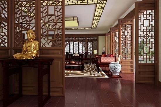 中式裝修巧妙選擇家具令有限的居住空間自動延伸