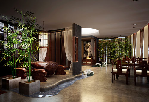 茶樓古典中式裝修設(shè)計(jì)營造別樣氛圍