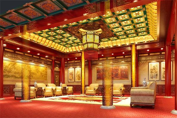 中式私人會所瀟湘會館效果圖展示