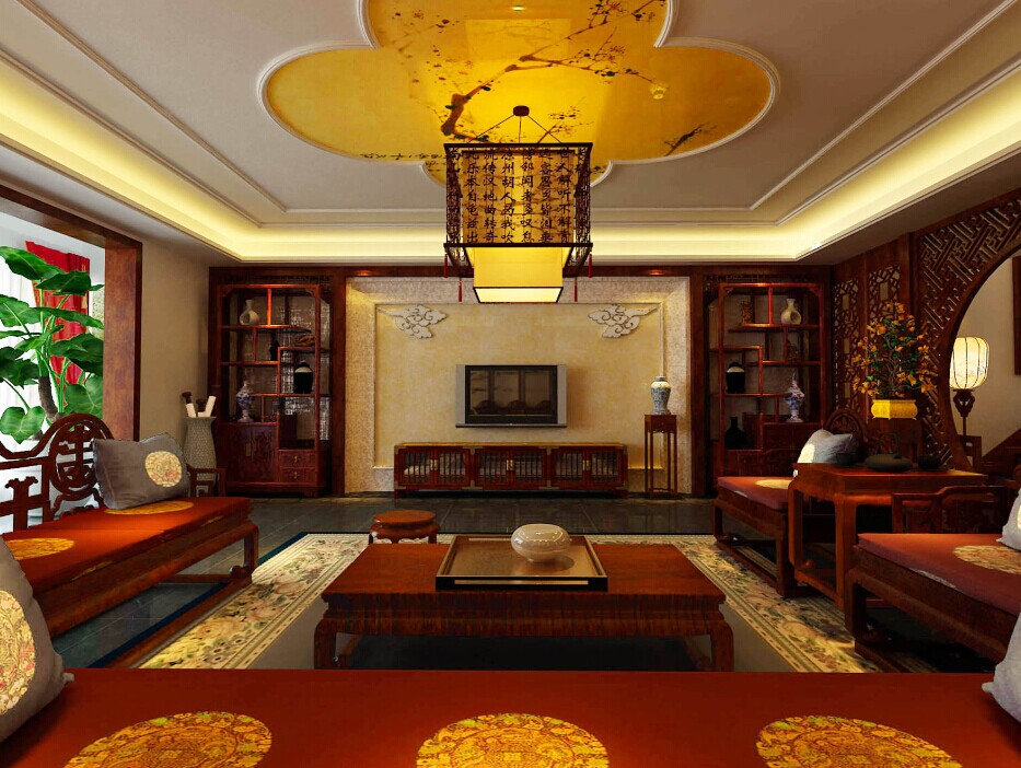 四合茗苑精品中式別墅設計效果品鑒----[四合茗苑](圖文)