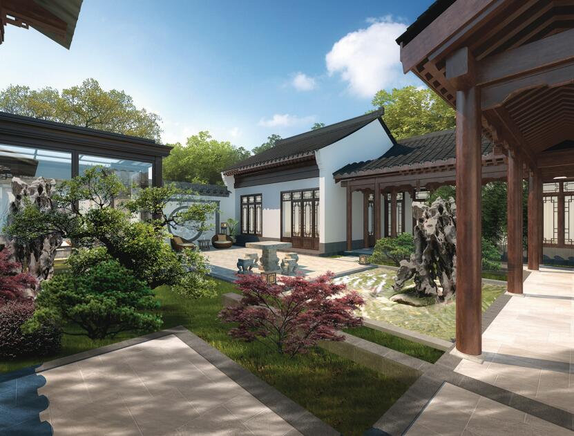 245㎡的河北四合院，儼然是一幅無