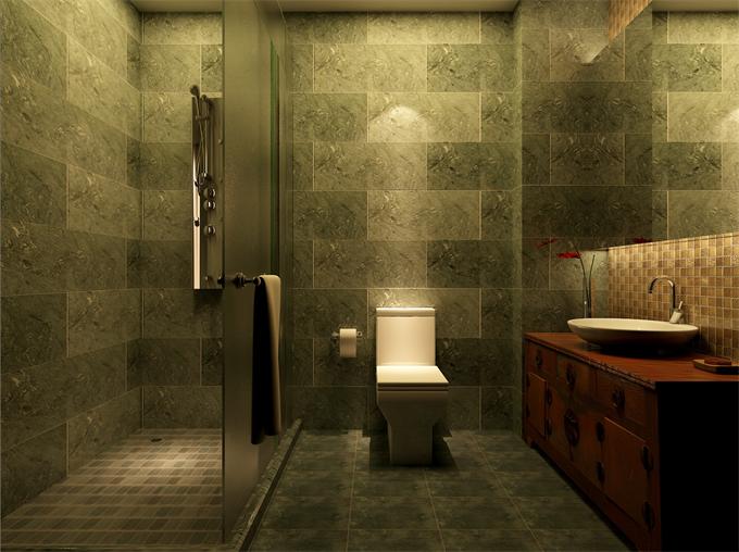 中式會(huì)所客房衛(wèi)生間設(shè)計(jì)效果圖