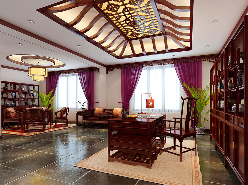 秀色可餐 現代酒店設計中的裝飾表現與藝術魅力----[四合茗苑](圖文)