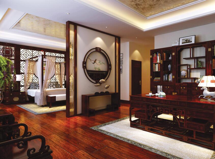 新中式風格裝修塑造出的美好家居----[四合茗苑](圖文)