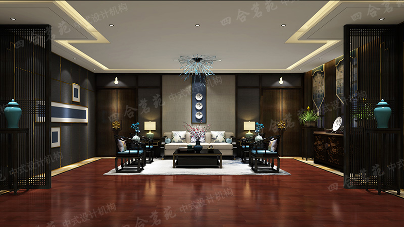 四合茗苑是集中式裝修、中式設計的專業機構；古典中式裝修設計、現代中式裝修設計、別墅中式裝修設計,設計及中式配飾一體化中式裝飾設計平臺,引領潮流，成為中式行業第一品牌。