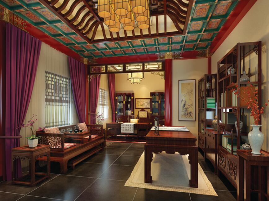 家庭中式裝修美好來自瞬間----[四合茗苑](圖文)