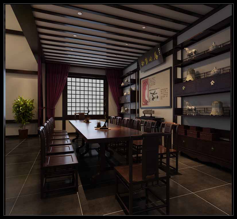 漢韻古風 主題酒店裝修設計構思----[四合茗苑](圖文)