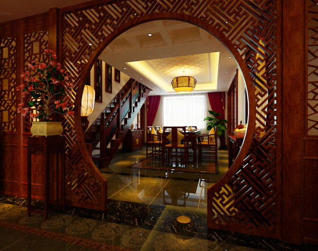 感受中式別墅設計風格氣韻與風采---[四合茗苑](圖文)