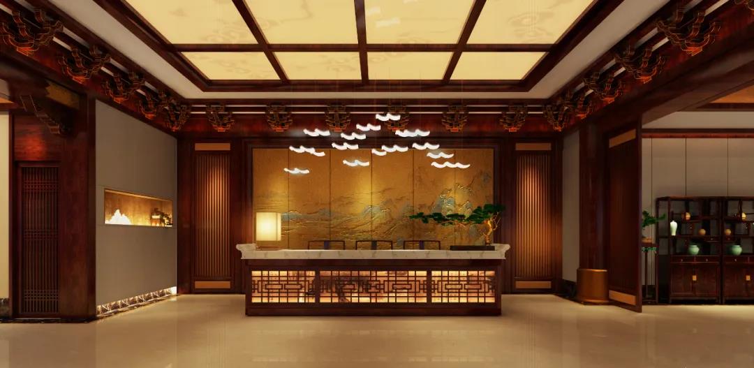 山東月總會所  展現(xiàn)出新中式設(shè)計