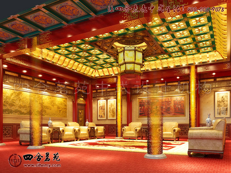 集合與分散 新會所裝修設計構思淺析----[四合茗苑](圖文)