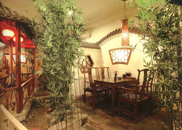 淺析中式元素營造下的仿古茶樓裝修藝術(shù)氛圍的營造----[四合茗苑](圖文)