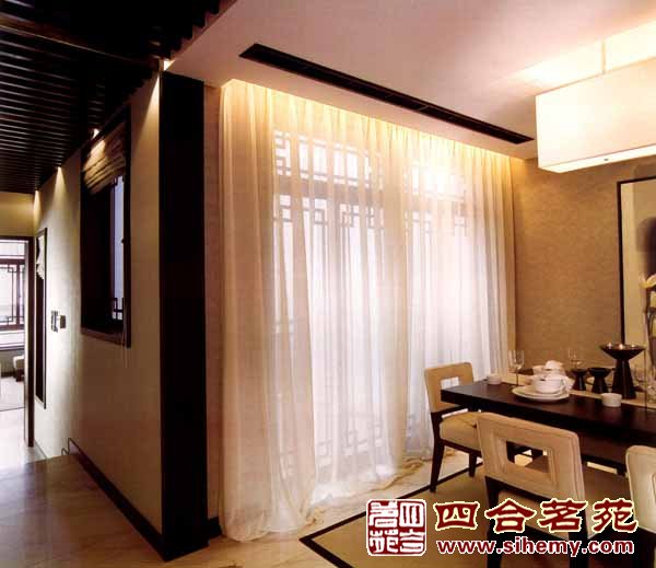 中式混搭風格之白色臥室